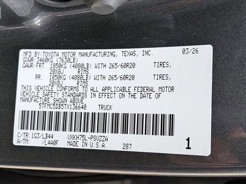 New 2026 Toyota Tundra 1794 Edition AWD/4WD image 17