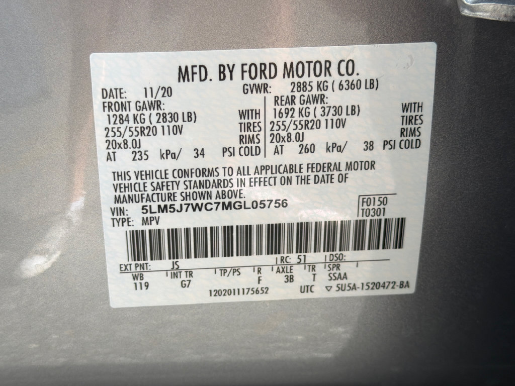 Used 2021 Lincoln Aviator Reserve w/ Equipment Group 201A RWD image 36
