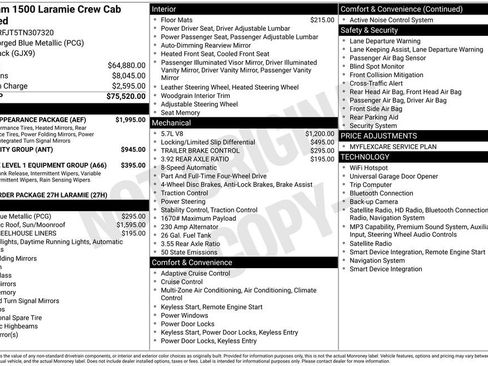New 2026 RAM 1500 Laramie w/ Sport Appearance Package AWD/4WD image 35