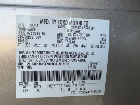 Used 2017 Lincoln MKX Select w/ Lincoln MKX Climate Package image 24