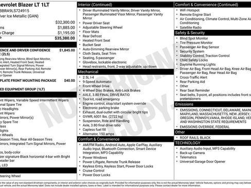 Used 2020 Chevrolet Blazer LT image 9