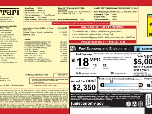 Certified 2018 Ferrari 488 GTB RWD image 41