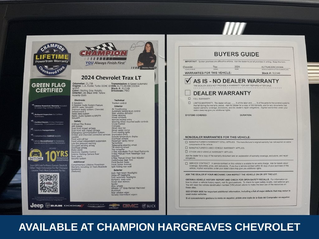 Certified 2024 Chevrolet Trax LT FWD image 43