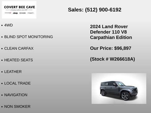 Used 2024 Land Rover Defender 110 Carpathian Edition image 6