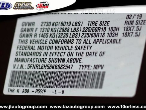 Used 2019 Honda Odyssey EX image 41