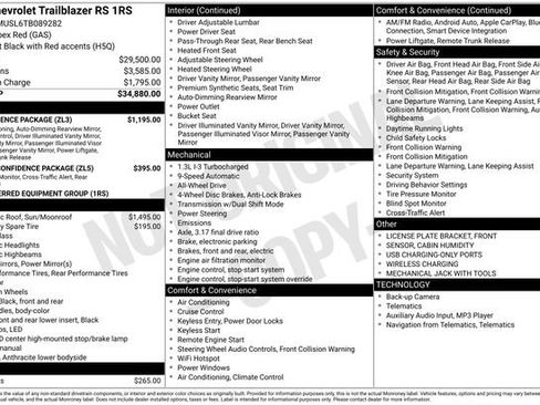 New 2026 Chevrolet TrailBlazer RS w/ Convenience Package image 9
