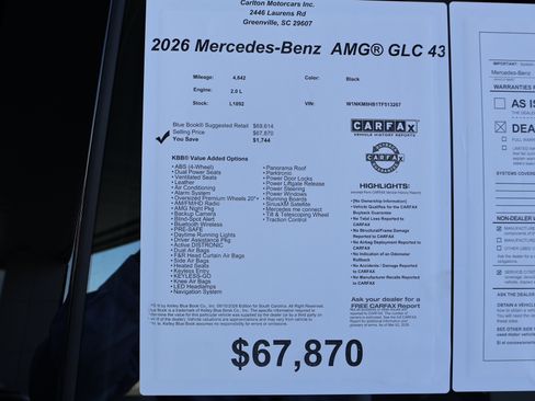 Used 2026 Mercedes-Benz GLC 43 AMG 4MATIC image 44