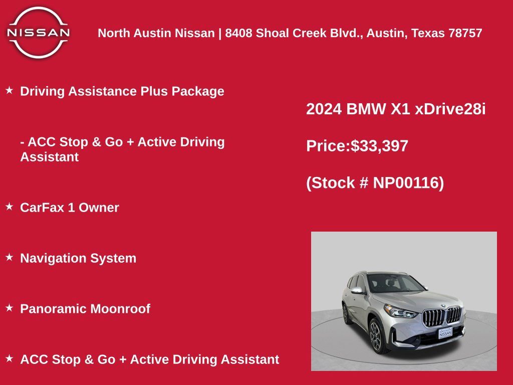 Used 2024 BMW X1 xDrive28i w/ Convenience Package AWD/4WD image 11