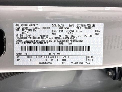 Certified 2023 Ford F150 Tremor w/ Trailer Tow Package AWD/4WD image 35