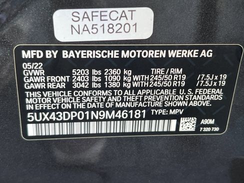 Used 2022 BMW X3 sDrive30i w/ Convenience Package image 31