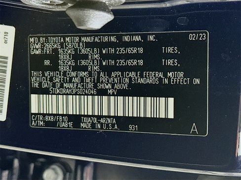 Certified 2023 Toyota Highlander LE image 38