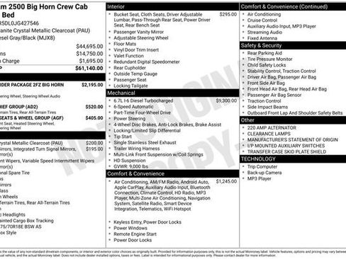 Used 2018 RAM 2500 Big Horn image 3