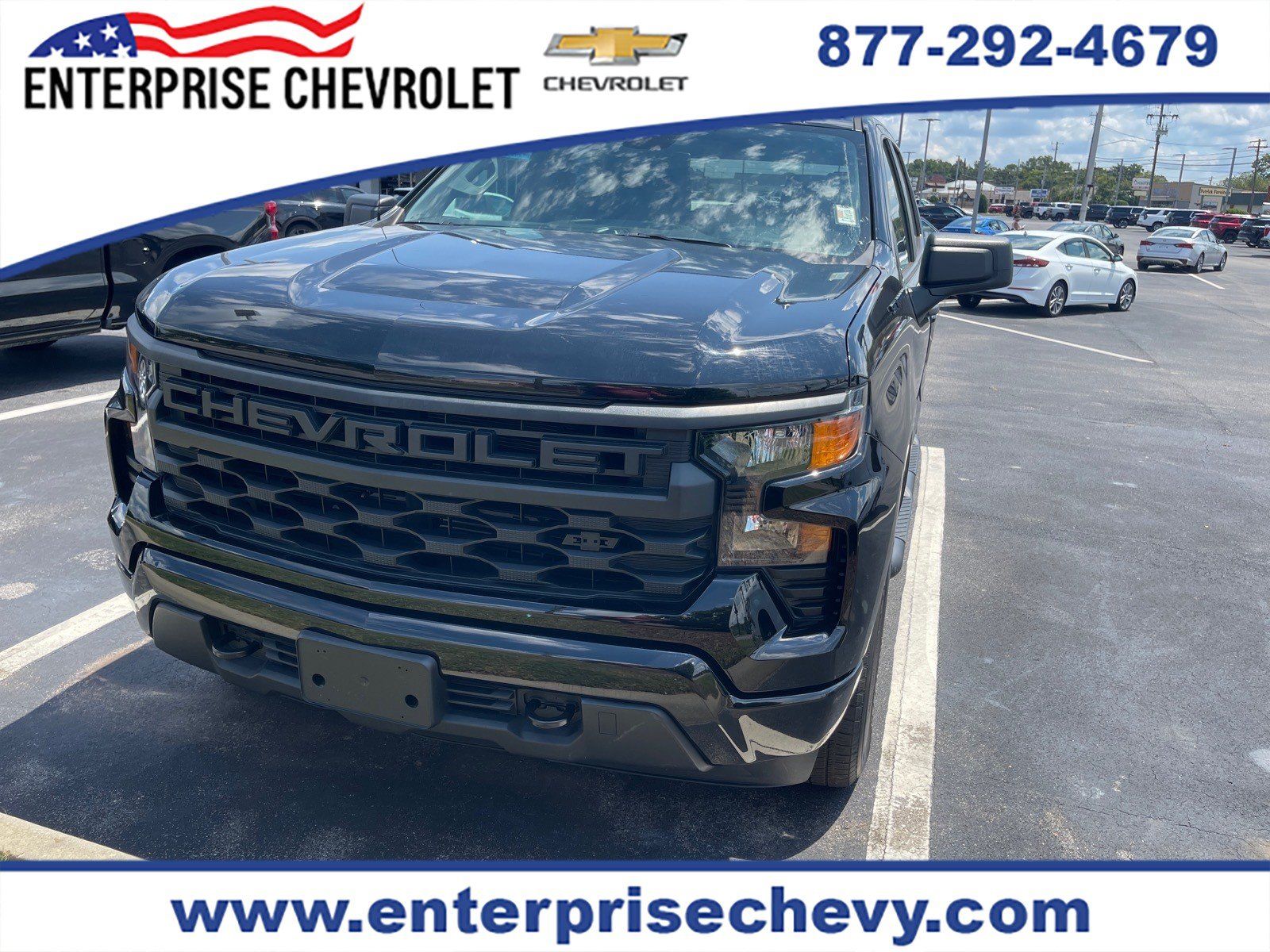 Used 2023 Chevrolet Silverado 1500 Custom w/ LPO, Dark Essentials Package AWD/4WD image 1