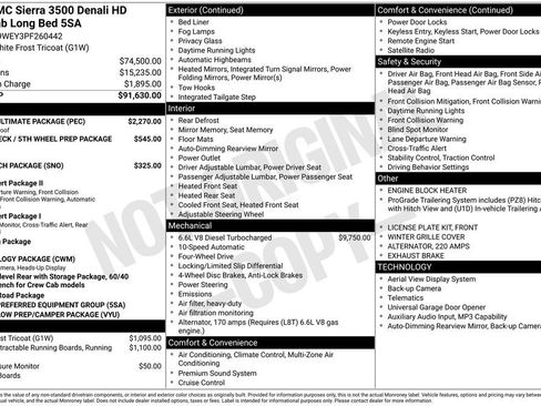Used 2023 GMC Sierra 3500 Denali w/ Denali Ultimate Package AWD/4WD image 4