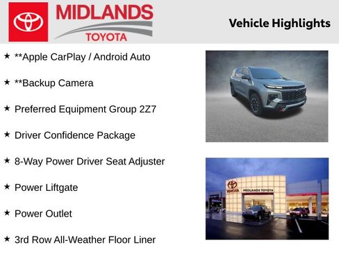Used 2025 Chevrolet Traverse Z71 w/ Driver Confidence Package AWD/4WD image 2