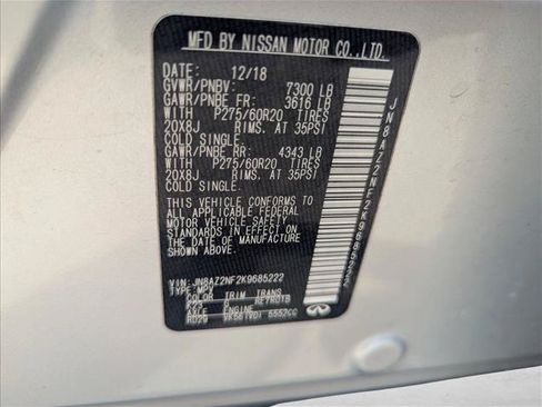 Used 2019 INFINITI QX80 Luxe RWD image 16