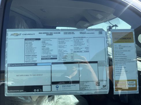 New 2025 Chevrolet Express 3500 w/ Power Convenience Package image 16