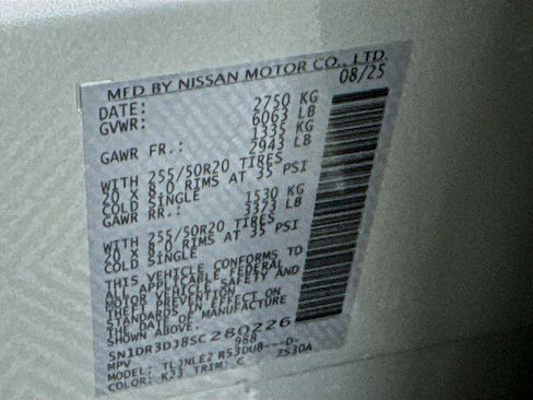 New 2025 Nissan Pathfinder Platinum w/ Cargo Package image 35