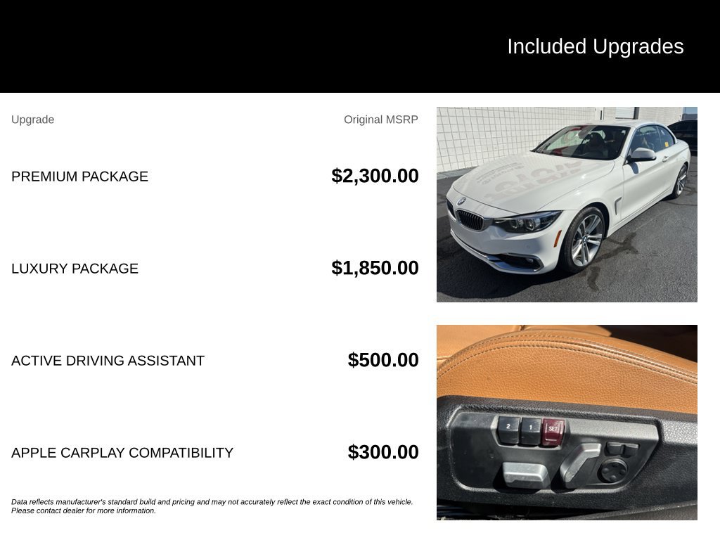 Used 2018 BMW 430i Convertible RWD image 7