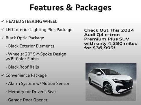 Used 2024 Audi Q4 e-tron Premium Plus w/ Premium Plus image 16