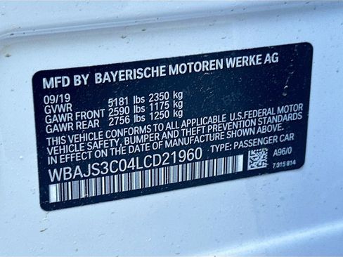 Used 2020 BMW 540i xDrive w/ Executive Package AWD/4WD image 34