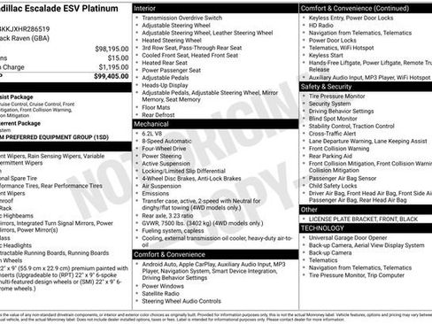 Used 2017 Cadillac Escalade ESV Platinum AWD/4WD image 11