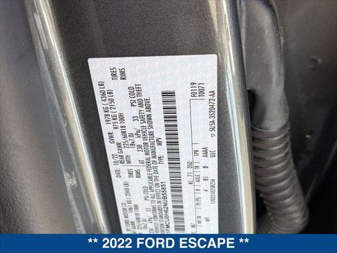 Certified 2022 Ford Escape SEL image 23