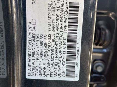 New 2026 Honda Accord SE image 5