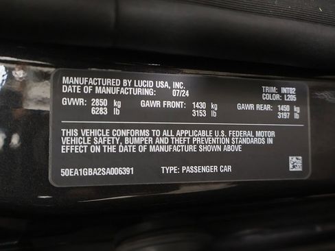 Used 2025 Lucid Air Grand Touring AWD/4WD image 61