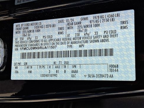 Certified 2024 Ford Escape ST-Line w/ Cold Weather Package FWD image 26