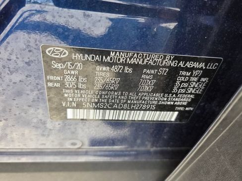 Used 2020 Hyundai Santa Fe SE AWD/4WD image 22