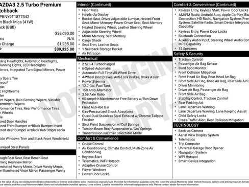 New 2026 MAZDA MAZDA3 Hatchback w/Premium Plus Pkg AWD/4WD image 6