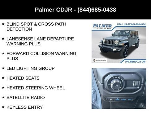 Certified 2025 Jeep Wrangler Unlimited Sahara w/ Safety Group image 12