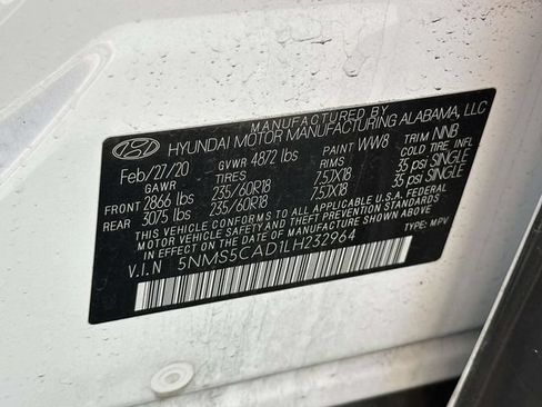 Used 2020 Hyundai Santa Fe Limited w/ Cargo Package AWD/4WD image 11