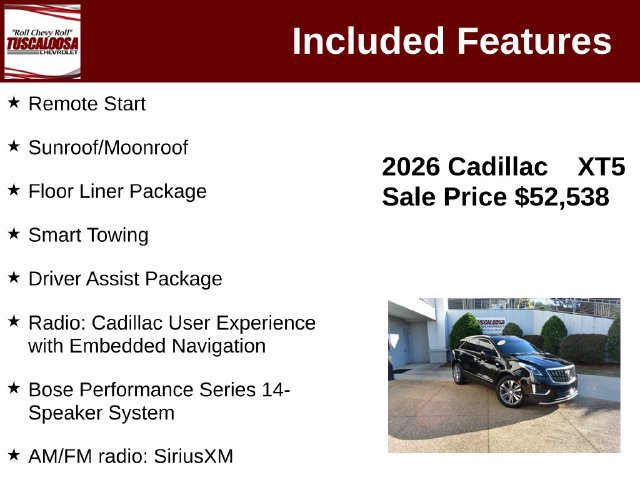 Used 2026 Cadillac XT5 Premium Luxury w/ Driver Assist Package FWD image 12
