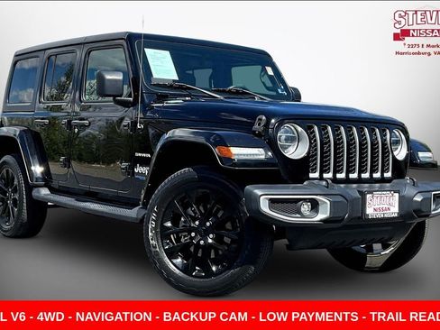 Used 2021 Jeep Wrangler Unlimited Sahara w/ Cold Weather Group AWD/4WD image 1