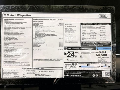 New 2026 Audi Q5 Premium Plus image 16