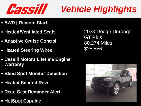 Used 2023 Dodge Durango GT AWD/4WD image 3