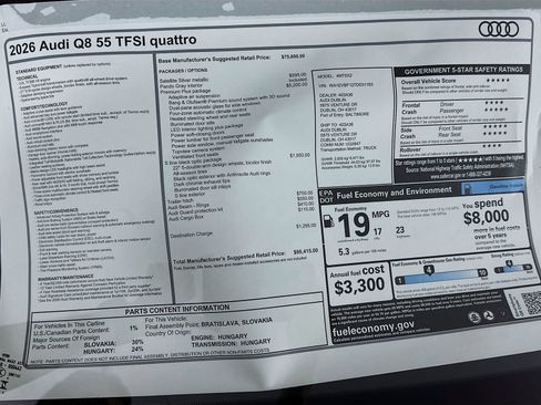 New 2026 Audi Q8 Premium Plus AWD/4WD image 49