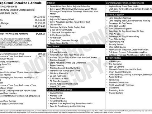Used 2023 Jeep Grand Cherokee L Laredo AWD/4WD image 36