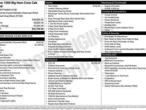 Certified 2022 RAM 1500 Big Horn AWD/4WD image 39