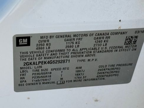 Used 2016 GMC Terrain SLT w/ Open Road Package image 43