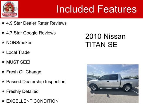 Used 2010 Nissan Titan SE w/ SE Value Truck Pkg RWD image 5