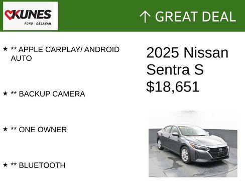 Used 2025 Nissan Sentra S FWD image 2