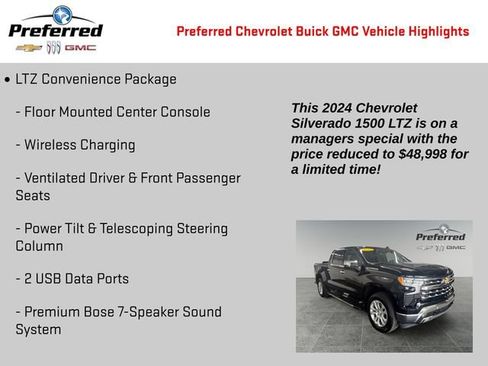 Certified 2024 Chevrolet Silverado 1500 LTZ w/ LTZ Premium Package AWD/4WD image 4