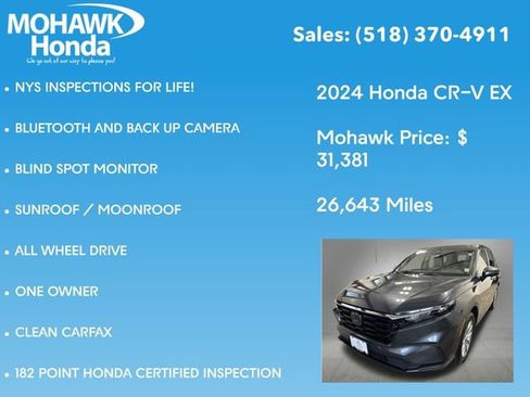 Certified 2024 Honda CR-V EX image 8