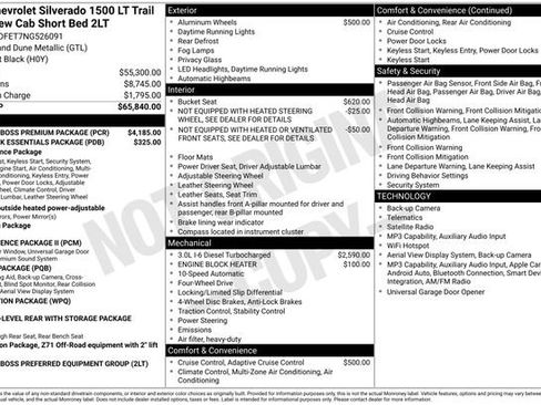 Used 2022 Chevrolet Silverado 1500 LT Trail Boss w/ LT Trail Boss Premium Package image 1