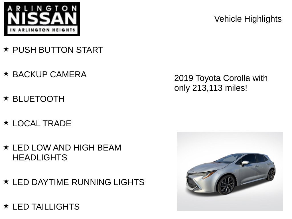 Used 2019 Toyota Corolla XSE w/ Carpet Mat Package FWD image 7