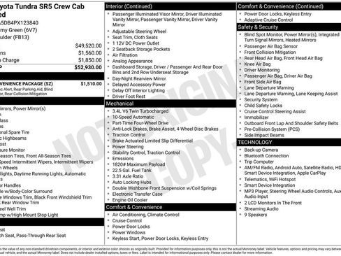 Used 2023 Toyota Tundra SR5 w/ SR5 Convenience Package AWD/4WD image 25