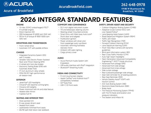 New 2026 Acura Integra A-Spec FWD image 4